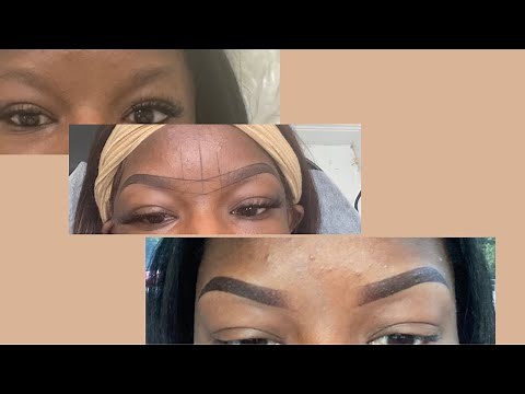 MICROSHADING | OMBRE POWDER EYEBROWS ON DARK SKIN | MY EXPERIENCE & HEALING PROCESS