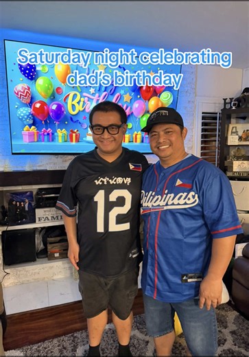 Celebrating Dad’s Birthday on a Saturday Night