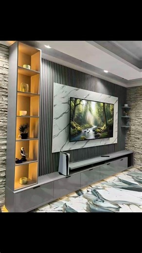 new stylish modular TV unit design