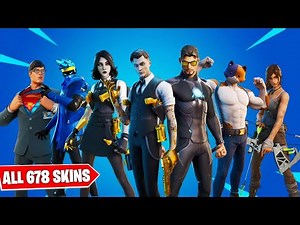 ALL 678 Fortnite Chapter 2 Skins EVER Released! (Season 1 - Season 8)