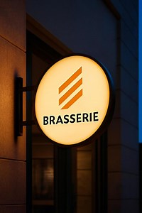 Custom LED Lightbox Sign | Round Lightbox Sign | Outdoor & Indoor 3D Light Box | Illuminated Storefront Blade Sign for Cafe, Shop - Office - Etsy Canada