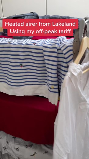 Using a heated airer to dry clothes using my #octopus off-peak rate. I...