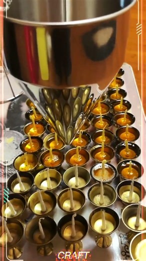 Buddha Lamp Wax Dripping Process#craft #youtubeshorts