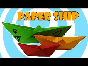 How to Make a Paper Origami Ship (Boat)⛵