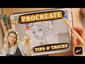 PROCREATE Tips & Tricks | How I Draw Faster and Smarter | 60 % of the time it works every time | 👽