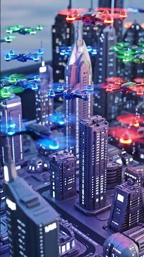 Drones Rule the Skies! 🚀 A Glimpse into the Futuristic Smart City