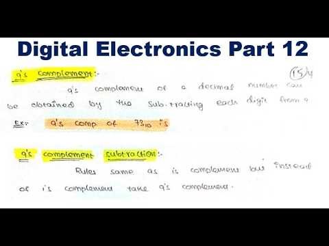 9’s Complement Method | Decimal Subtraction Explained | Digital Electronics Part 12