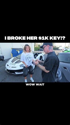 I BROKE my friend's GT3 key 💀 #luxury #prank #shorts