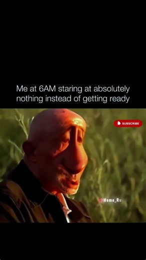 Me at 6 AM staring at absolutely nothing instead of getting ready 💀😭 Bro’s brain is still loading… 😂