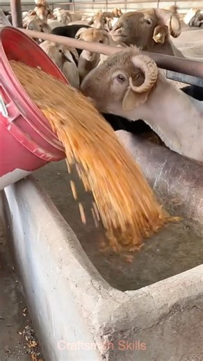 Sheep Feeding: Farm Operation Process Demo