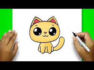 How To Draw A Easy Cat | Cute Cat Drawing