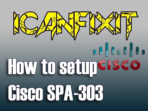 How to setup CISCO SPA-303 IP phone.