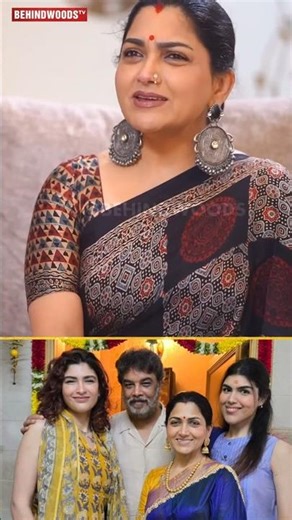 பொண்ணுங்க ரெண்டுபேருமே அப்பா செல்லம்🥰Kushboo Reveals