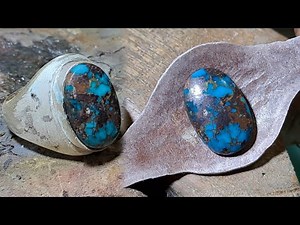 custom made ring turquoise for men, handmade ring