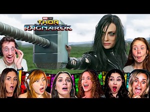 TOP "HELA DESTROYING MJOLNIR" Reactions! Thor: Ragnarok (2017) Movie Reaction *First Time Watching*