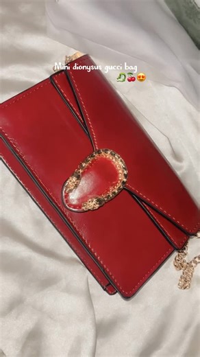 😼 on Instagram: "Mini dionysus gucci bag🐉🍒😍 Bag | unboxing | collection | review #réel #fyp #explore #collection #bag #bags #gucci #unboxing #review #vlog"