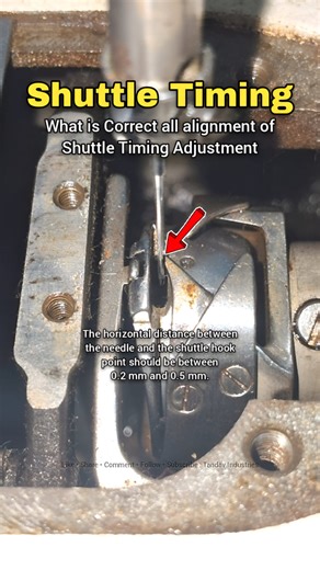 1M views · 9.3K reactions | How to Adjust Sewing Machine Shuttle Timing: Step-by-Step Guide for Beginners | Shuttle Timing Adjustment | Sewing Machine Shuttle Timing Setting #tandavindustries #sewing #stitch #trendingreels #viralvideo | Tandav Industries | Facebook