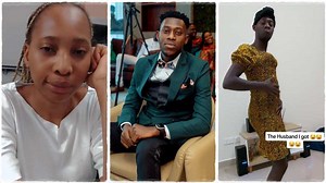 "The man I ordered VS the man I got":Lady posts video of hubby rocking her dress