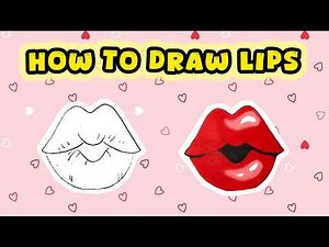 How to Draw Red Lips – Simple Drawing Tutorial with Markers