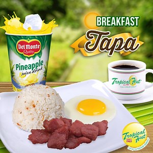 Choose a breakfast meal that makes you feel warm and happy in every bite. The Tropical Hut Tapa meal can do just that! Served with freshly brewed coffee and pineapple juice. Available until 11am at a Tropical Hut branch near you! #TropicalHutBreakfast | TROPICAL HUT HAMBURGER