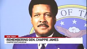 3.6K views · 83 reactions | To honor his birth date, our service dog in training named "Chappie" after the general, visited James' boyhood home that's now a museum. https://weartv.com/news/local/channel-3s-service-dog-in-training-honors-namesake-gen-chappie-james-on-his-birthday | WEAR ABC 3 News, Pensacola | Facebook