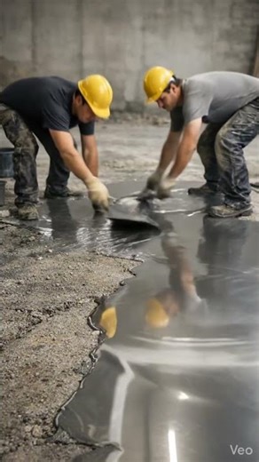 From Concrete to Liquid Metal ✨ #satisfying #titanium #asmr #oddlysatisfying #construction