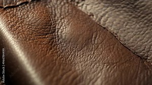 Exploring the intricate texture of vintage leather and its unique craftsmanship in detail