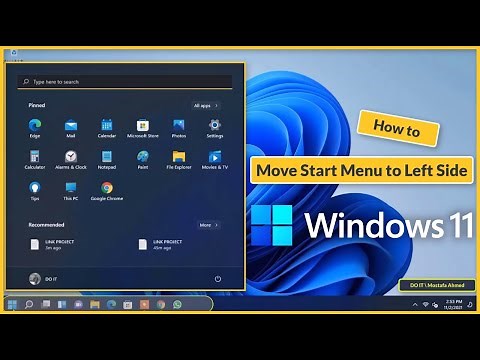 How to Move Windows 11 Start Menu to Left Side 👍