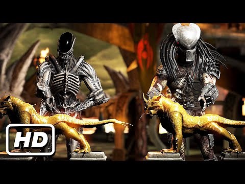 ALIEN vs PREDATOR TEST YOUR MIGHT! Who Wins? | Mortal Kombat X