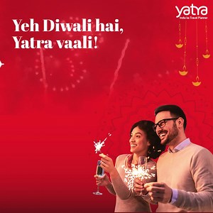 The Diwali bonanza is here! It's time to celebrate and spread happiness. With Yatra, you can get amazing deals on flight bookings, stays, and incredible cashback offers. Hurry up! Don't let the opportunity slip through your hands. https://bit.ly/DiwaliDhamaka_YT | Yatra.com