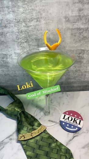 Delicious Loki Cocktail Recipe with Absinthe and Midori