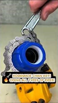 Genius Chain Wrench DIY! Unlock Pipe Connections Easily! 🔧⛓️