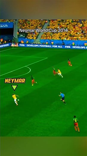 2014 World Cup Neymar was pure magic — skills, speed, and samba football.” ✨⚽ #footballshorts