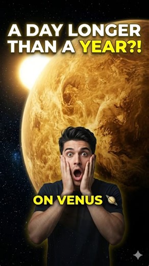 On Venus, a Day is Longer Than a Year 🪐 #Shorts