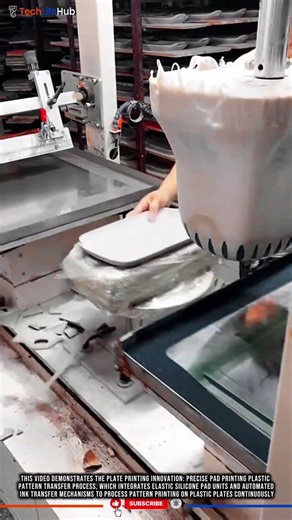 Plate Printing Innovation: Precise Pad Printing Plastic Pattern Transfer Process #tech