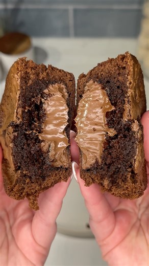 viral nutella stuffed brownies recipe 🍫 #shorts #recipe #dessert #chocolate #nutella #brownie #food