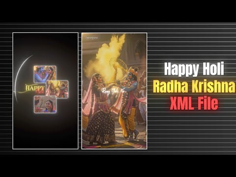 Happy Holi Sambalpuri Song XML file Alight Motion Radhakrishnan Sambalpuri Song Status Video Editing