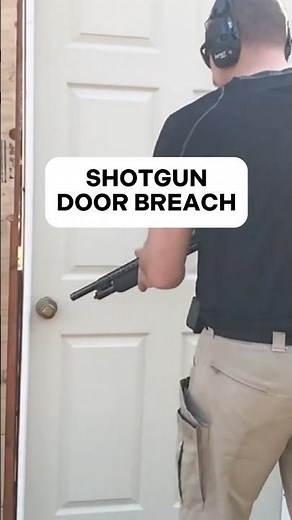How to breach a door with a shotgun