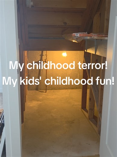 My childhood terror because my brother said a pink man lived in there and ate one of our cousins. My sister and I are still afraid of the dark.Our parents thought it was funny. ENTER GRANDCHILDREN: walls were painted and fairy applique on the walls. A play table and shelves of play dough, coleong books a radio and fun! What the stitch! #quiltersoftiktok #genx #grandparentslove #momlife #genzvsmillenial
