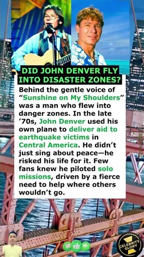 Did John Denver Fly Into Disaster Zones?