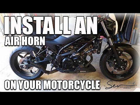 Install a AIR HORN on your Motorcycle #MotorcycleAirHorn #AirHorn #LoudAF