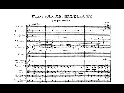 Ravel - Pavane pour une infante défunte (orchestral score)