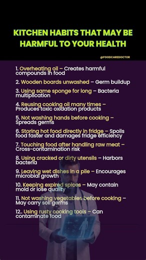 Kitchen Habits That May Be Harmful to Your Health ⚠️ Doctor Explains