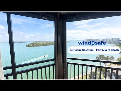 High-Rise Hurricane Shutters Installation | Fort Myers Beach FL | Wind Safe Hurricane Protection