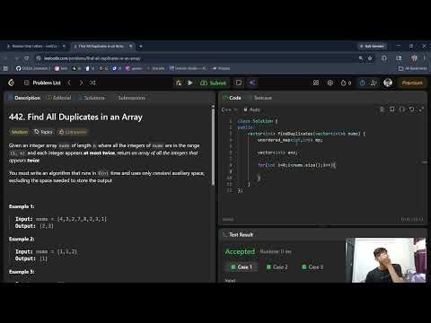 Find All Duplicates in an Array | LeetCode 442 | Easy C++ Explanation 🚀
