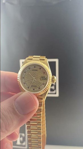 Rolex President Datejust Yellow Gold Diamond Rubies Ladies Watch 69178 Review | SwissWatchExpo