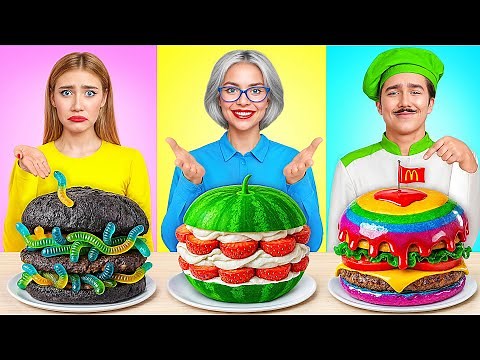 Me vs Grandma Cooking Challenge | Funny Food Hacks by Super Hyper DO