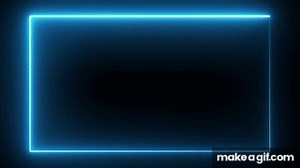 Motion Made - Free Neon lights rectangle frame animated loop background on Make a GIF