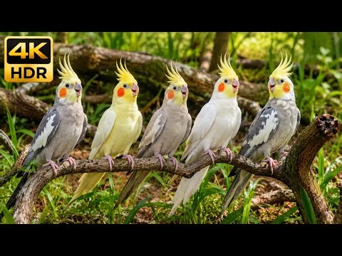 What Are They Talking About? 🦜 Cute Cockatiels Chatting & Flirting in the Wild