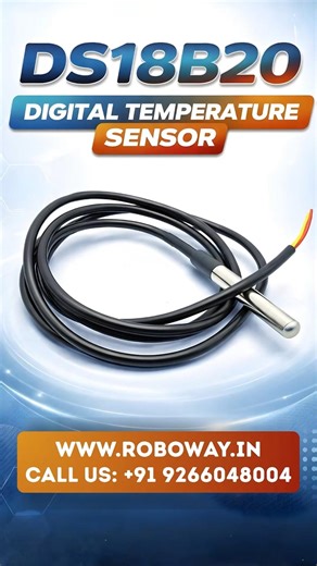 DS18B20 Digital Temperature Sensor 📞Contact:+91-9266048004 #short #short #shortsviral #shortvideo